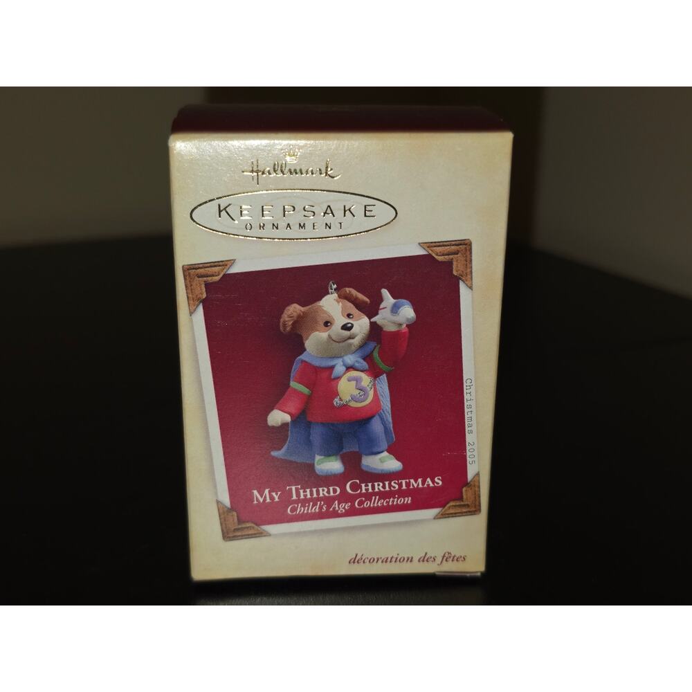Hallmark Keepsake Ornament My Third Christmas 2004 Child's Age Collection Dog